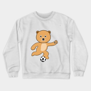 Bear and Soccer Crewneck Sweatshirt